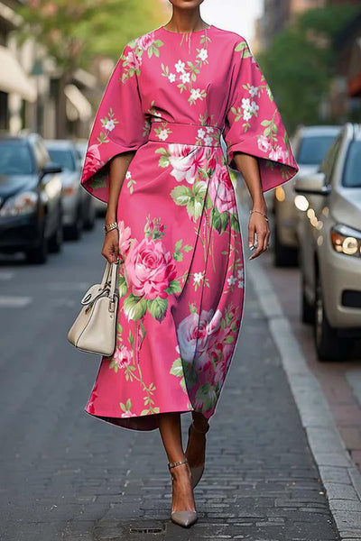 Moxlan | Elegantes Blumenkleid