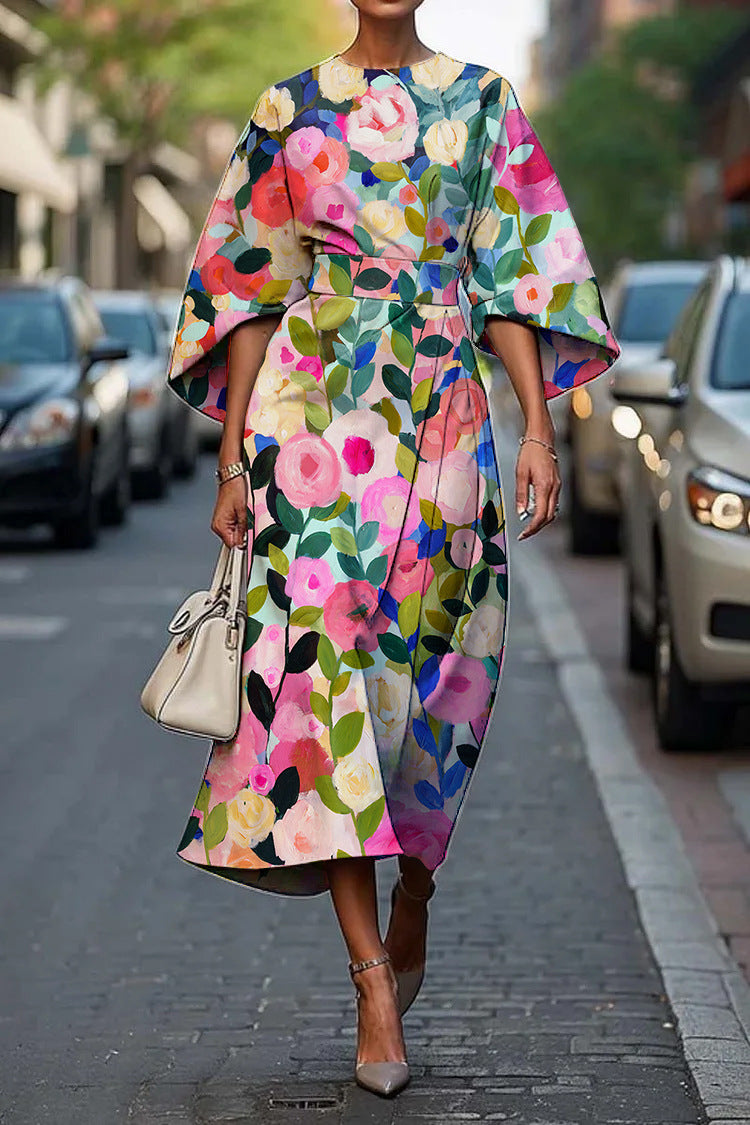 Moxlan | Elegantes Blumenkleid