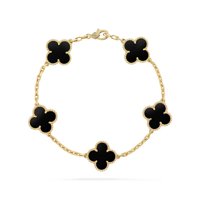 KLEEBLATT ARMBAND | ONYX