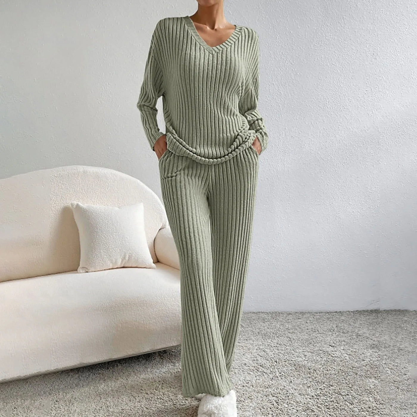 Esra™ Strickwaren Zweiteiler