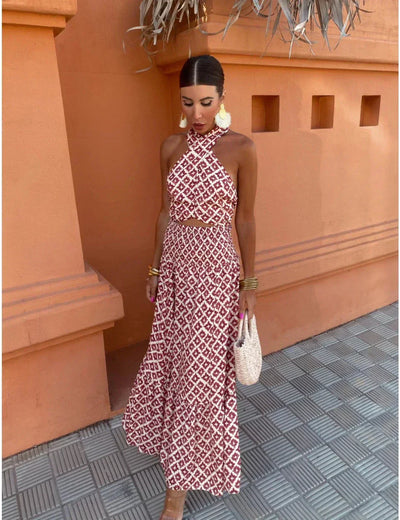 Mickay - Elegantes gerafftes Midikleid mit freien Schultern