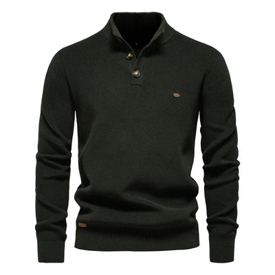 BAUMANN | Herren Pullover mit Knopfleiste