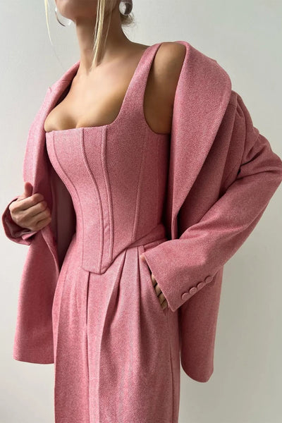 Dolce™ - Dreiteiliges Set mit zweireihigem Blazer