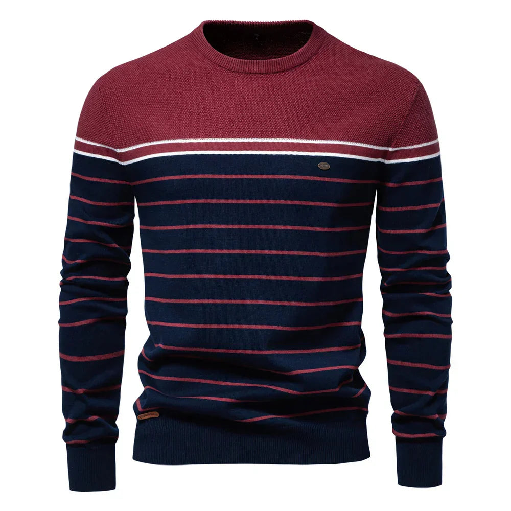 BAUMANN | Gestreifter Herren-Pullover