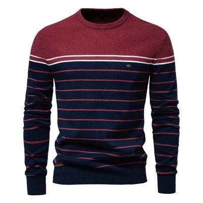 BAUMANN | Gestreifter Herren-Pullover