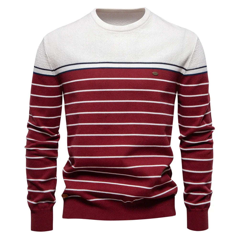 BAUMANN | Gestreifter Herren-Pullover