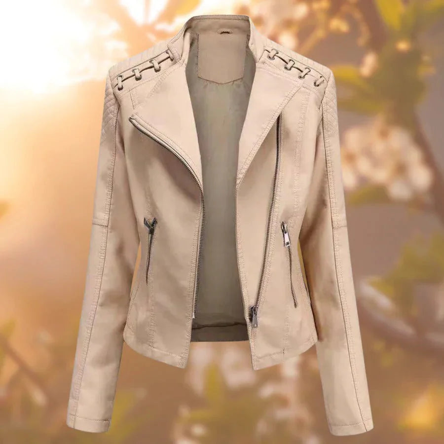 Katie™ | Zeitlos elegante Lederjacke
