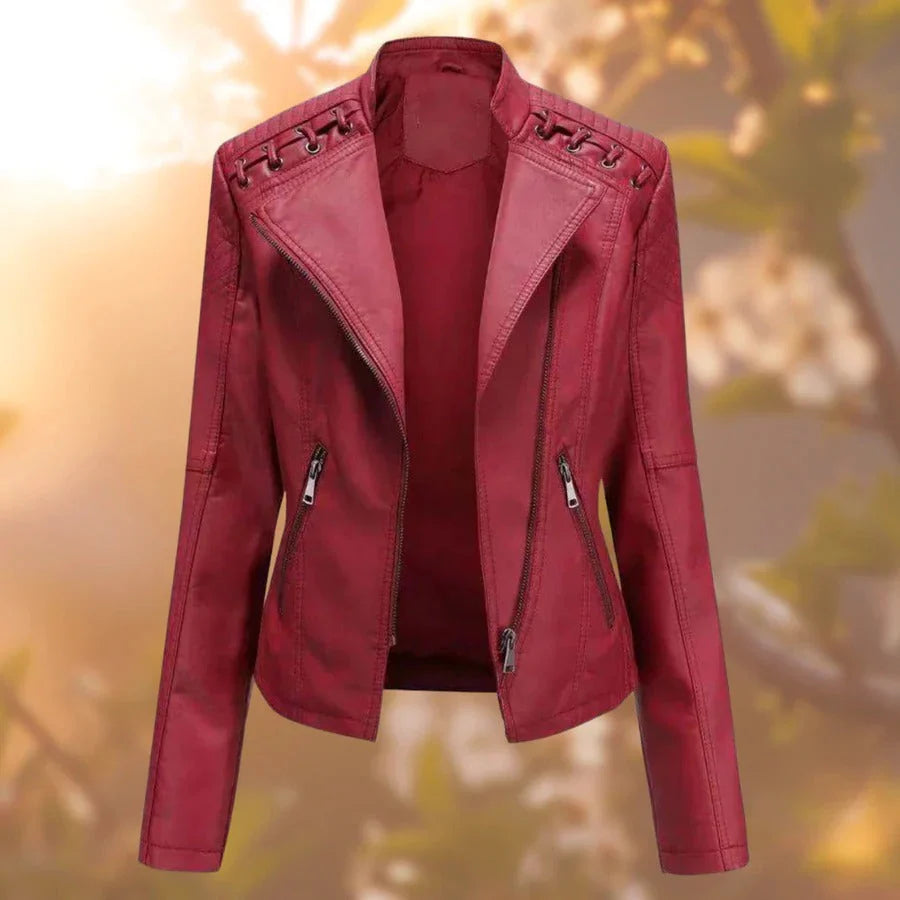Katie™ | Zeitlos elegante Lederjacke