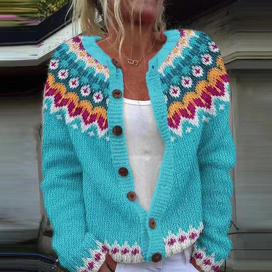 Lillian | Retro Strickjacke