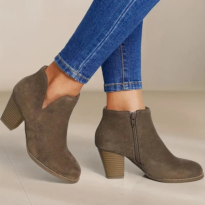 ALEXE™ | DAMEN STIEFELETTEN MIT DICKEM ABSATZ