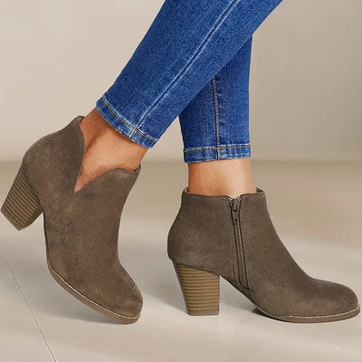 ALEXE™ | DAMEN STIEFELETTEN MIT DICKEM ABSATZ