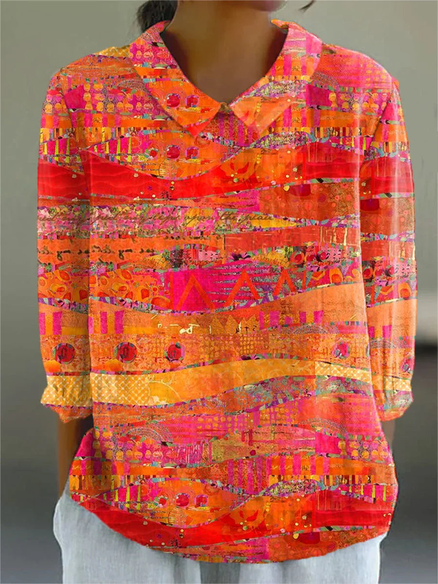 Elle | Vintage Bunte Bluse