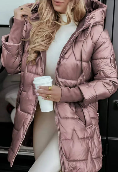 Olivia - Elegante Daunenjacke mit Kapuze