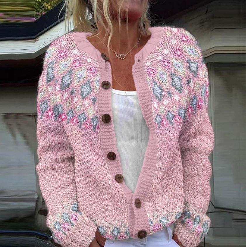 Ava | Retro Strickjacke