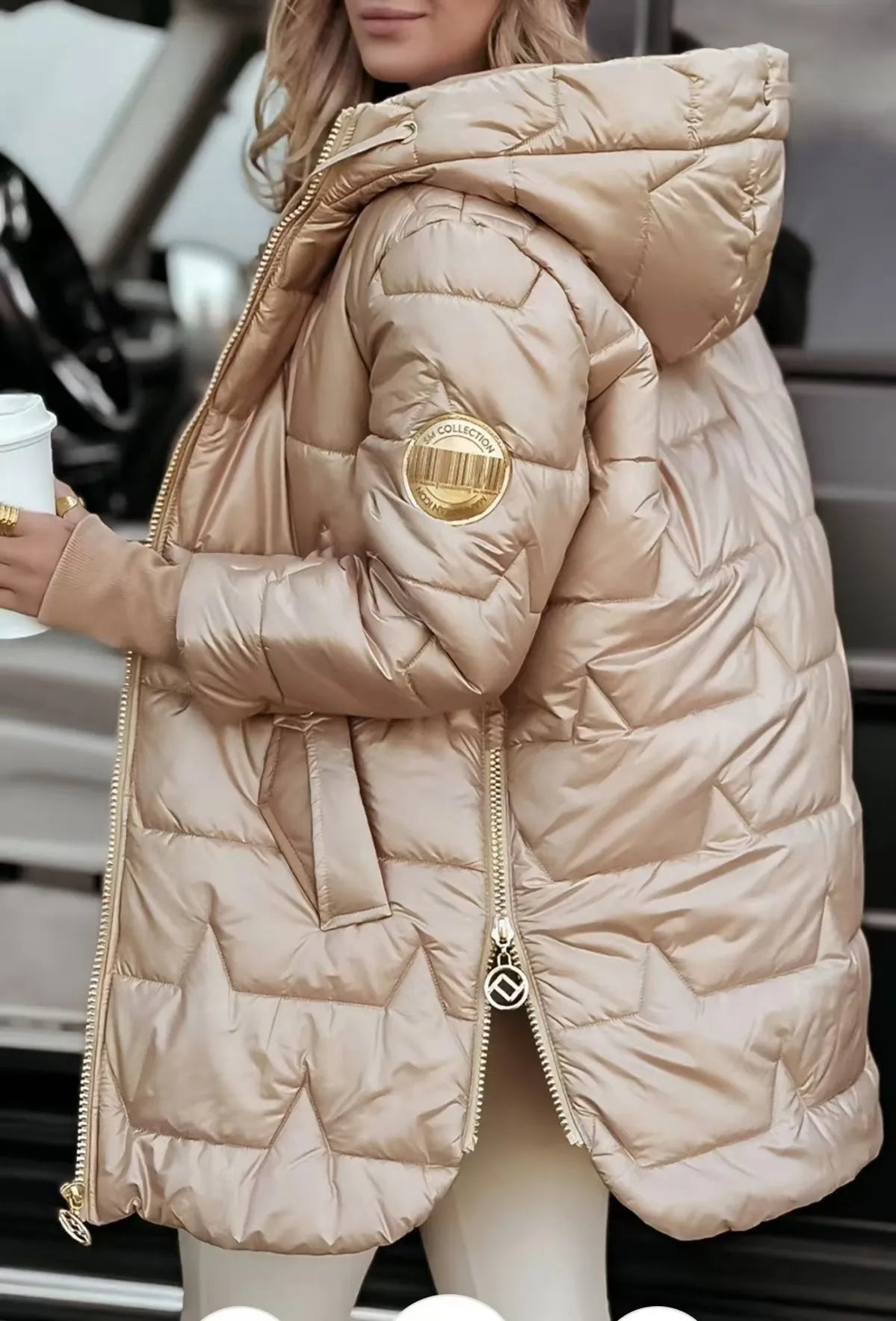 Olivia - Elegante Daunenjacke mit Kapuze