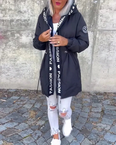 Annina - Kapuzenjjacke mit Kordelzug und Reißverschluss