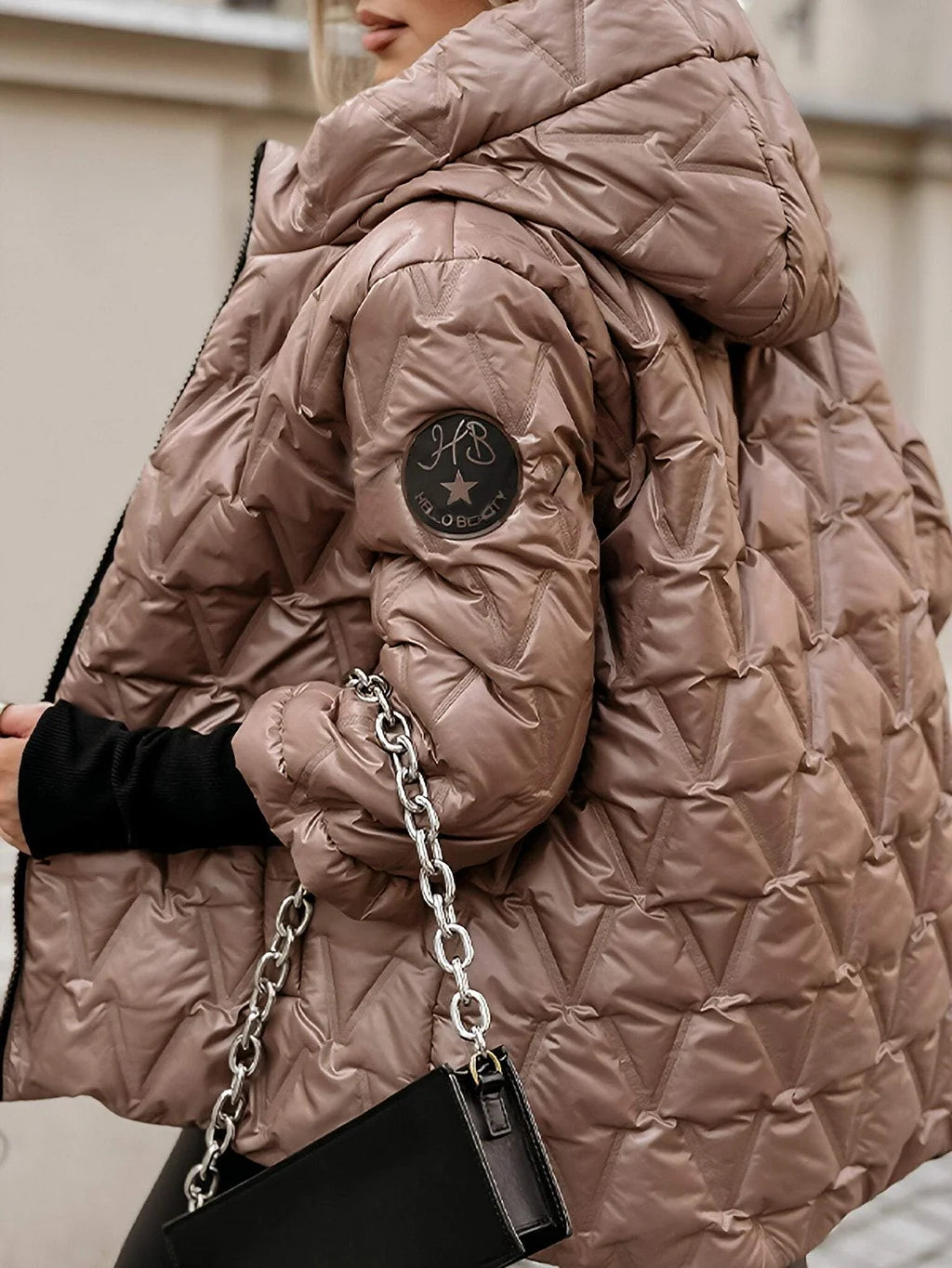 Alice - Kapuzenjacke aus Patchwork-Baumwolle