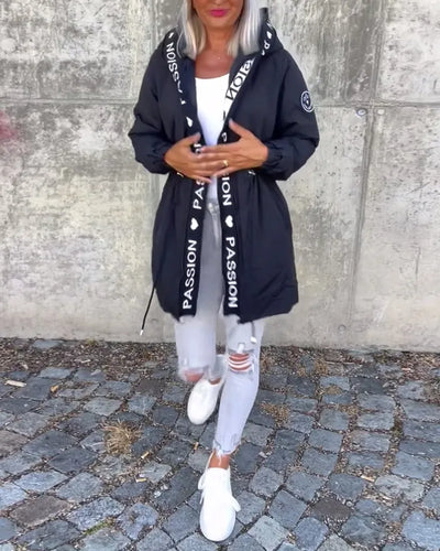 Annina - Kapuzenjjacke mit Kordelzug und Reißverschluss