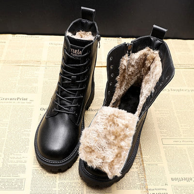 Julia™ | Elegante Stiefel aus schwarzem Leder