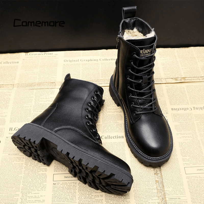 Julia™ | Elegante Stiefel aus schwarzem Leder