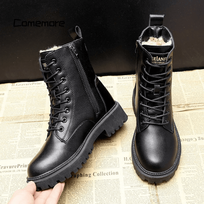 Julia™ | Elegante Stiefel aus schwarzem Leder
