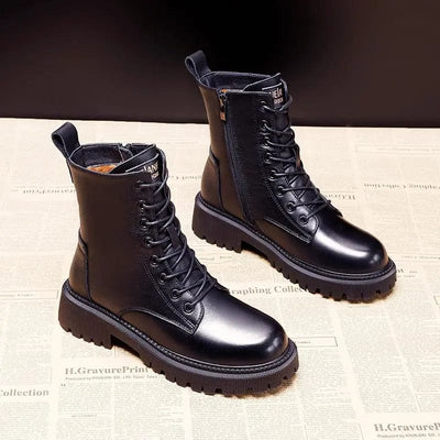 Julia™ | Elegante Stiefel aus schwarzem Leder