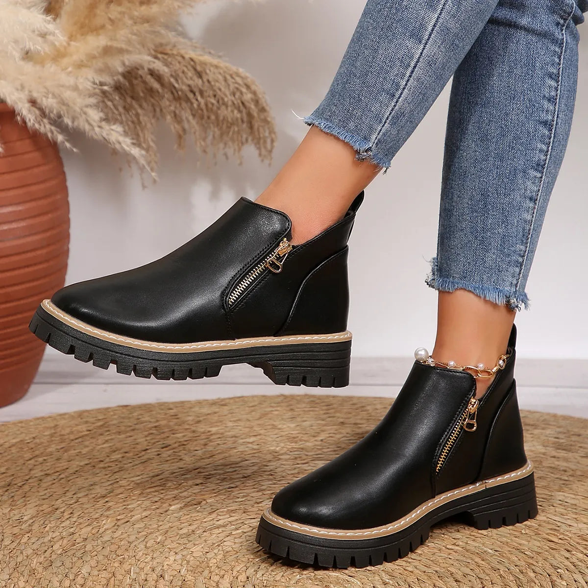 Elsy - Modische Komfort-Stiefeletten mit Absatz