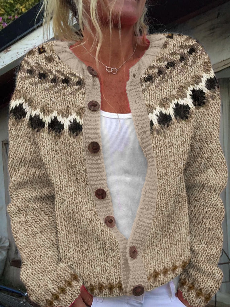 Brooklyn | Retro Strickjacke