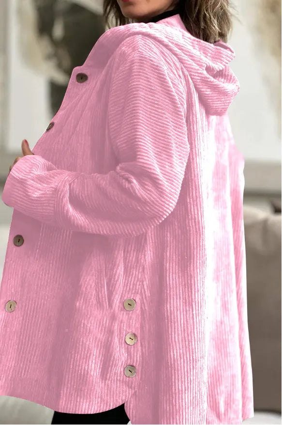 Christine - Gemütliche Cordjacke mit Kapuze