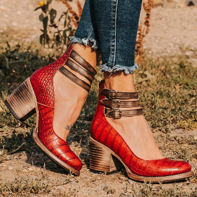 Ginevra™ | Mehrspangen-Pumps mit klobigem Absatz
