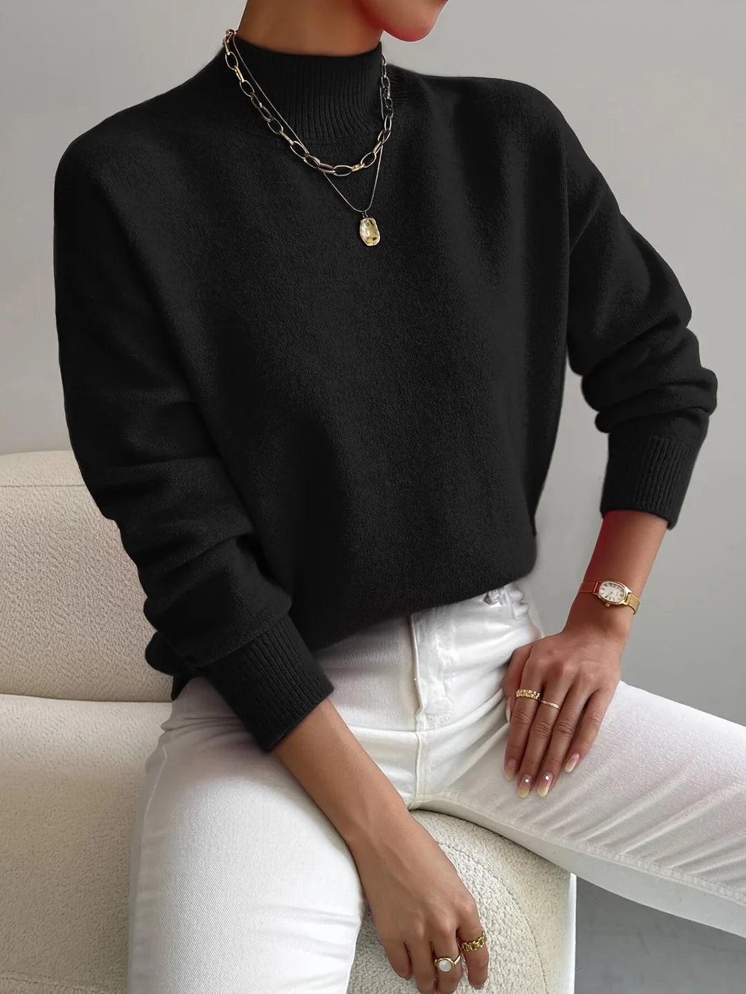Susanne - Kaschmir-Rollkragenpullover