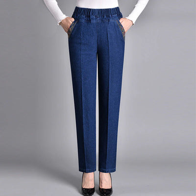 Adelheid - Damenjeans mit Gummibund und Seitentaschen
