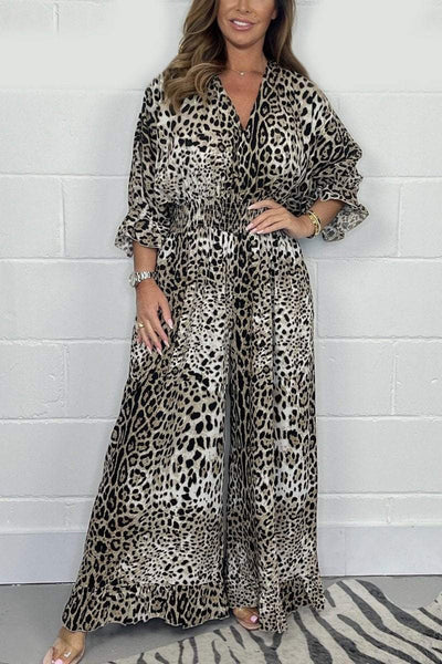 TRAUDL I JUMPSUIT MIT LEOPARDENPRINT